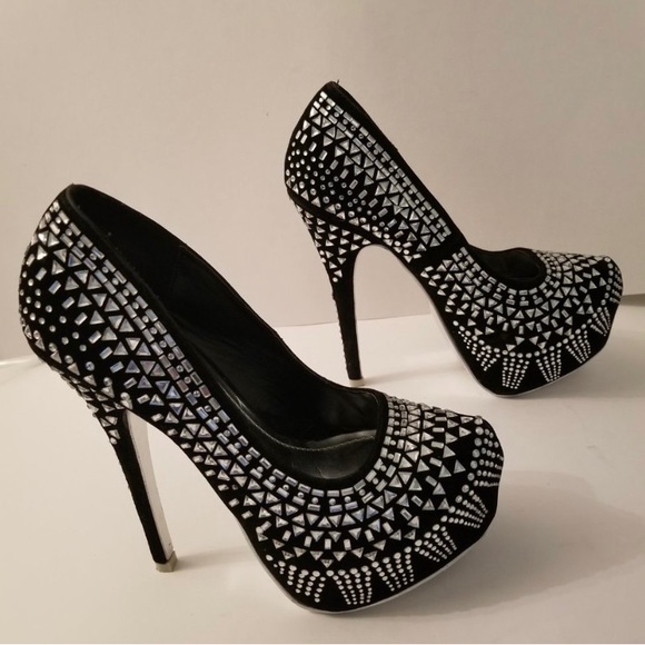 Alba Bedazzled stilettos! 👠🥰💎 Sz6 - Picture 6 of 9